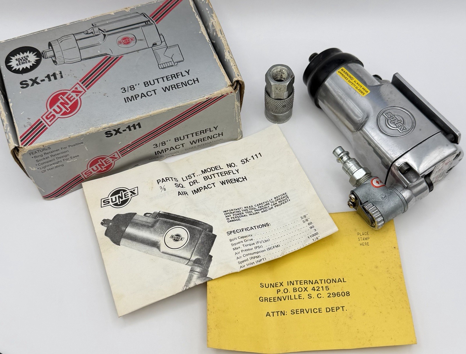 Sunex SX111 Air Impact Wrench 3/8\