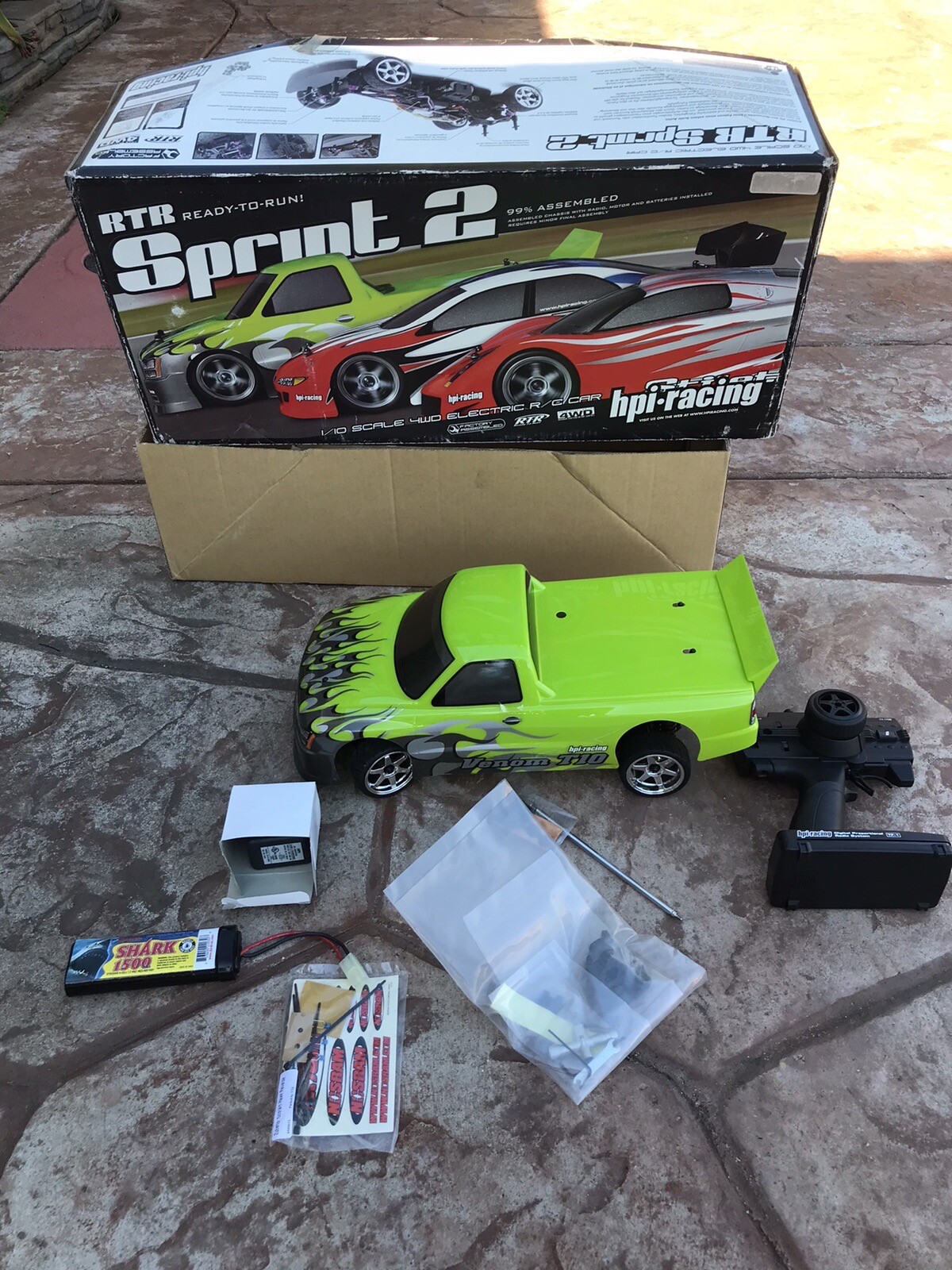 Vintage NOS hpi Racing 4wd Sprint 2 RC Mini Truck Box AWD Remote Control Pick Up Vintage NOS hpi Racing 4wd Sprint 2 RC Mini Truck Box AWD Remote Control Pick Up
