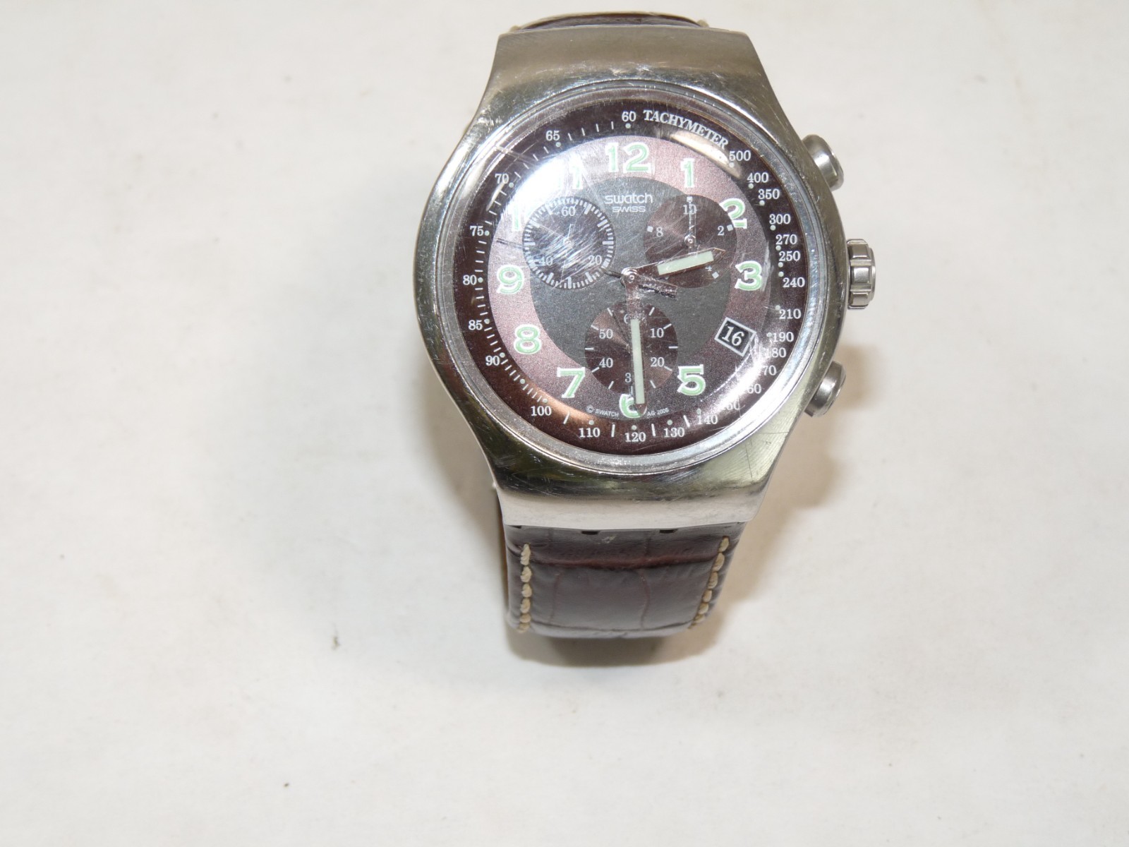 Vintage Swatch Irony Tachymeter V8 Men\'s Watch 47mm \