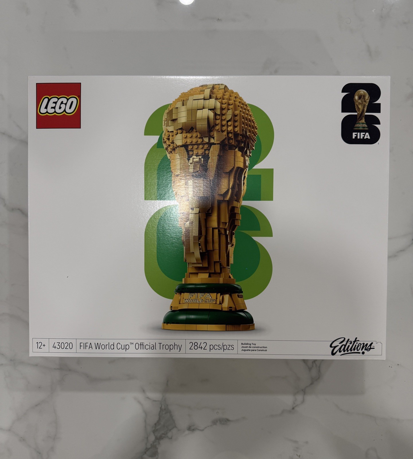 LEGO Editions FIFA World Cup Official Trophy Building Set 43020 BRAND NEW SEALED