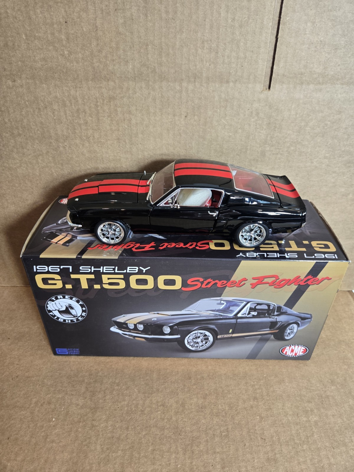 1/18 Acme Tom\'s Garage 1967 Mustang Shelby GR500 Street Fighter 1 of 96 Rare 🔥