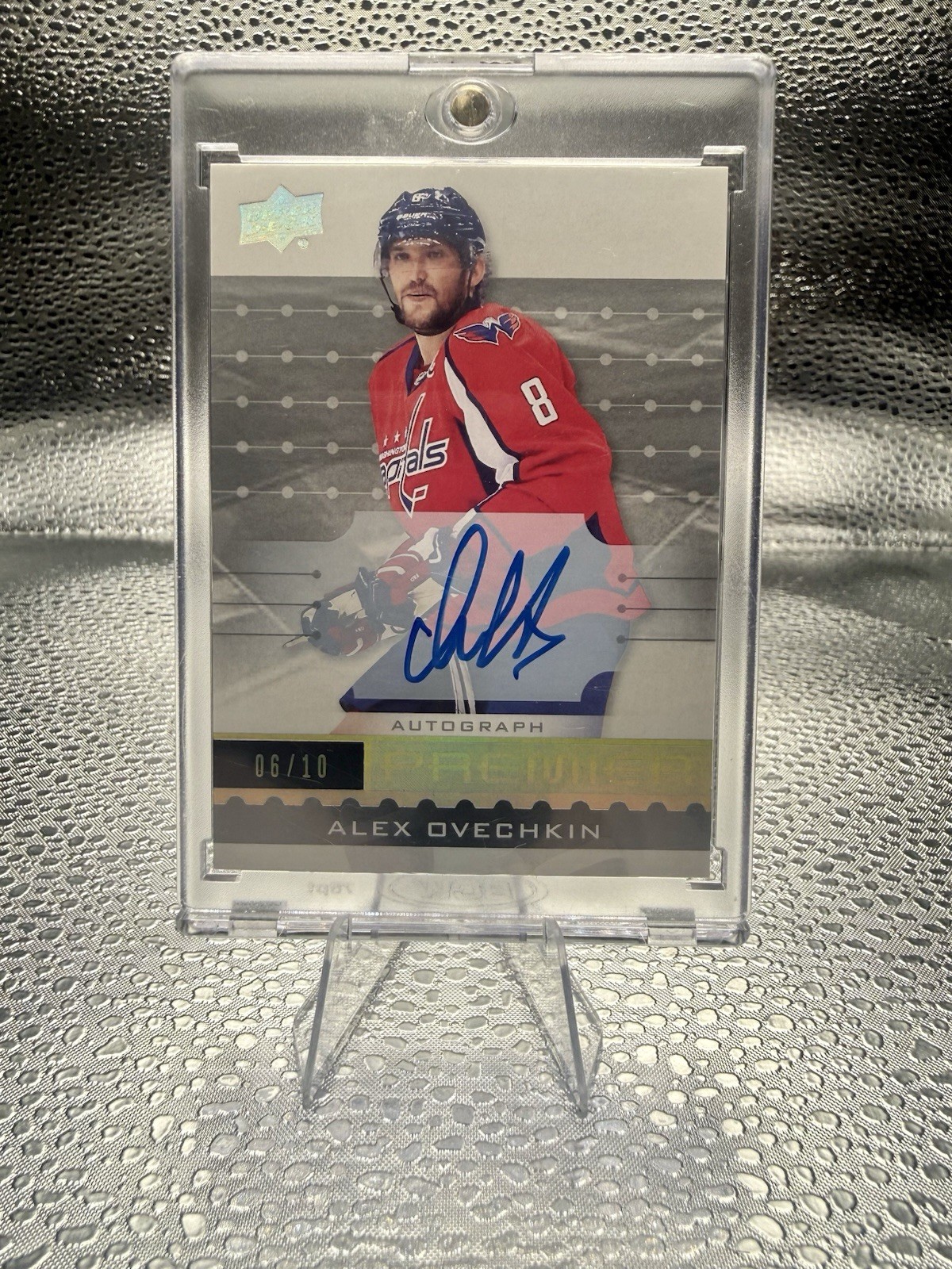 2016-17 Upper Deck Premier Alex Ovechkin Silver Auto /10 On Card 🔥 GOAT 2016-17 Upper Deck Premier Alex Ovechkin Silver Auto /10 On Card 🔥 GOAT