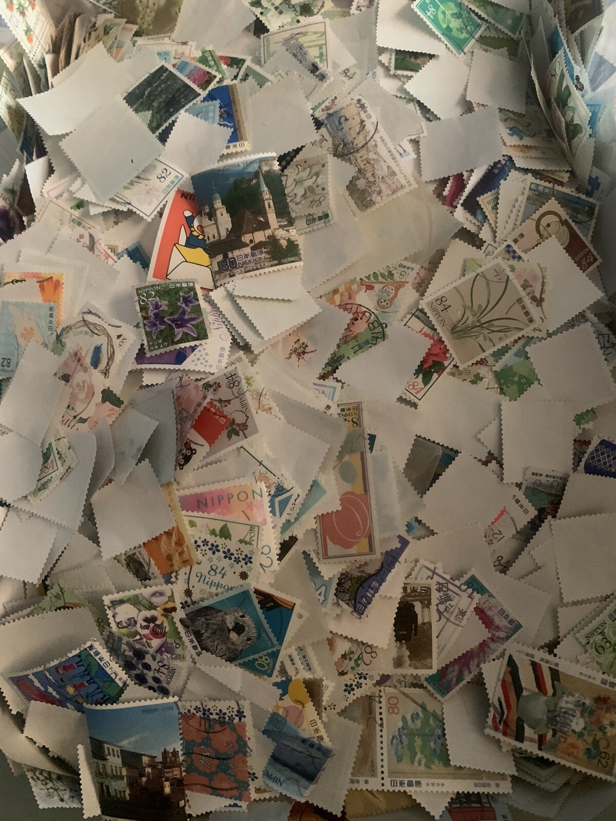 STAMPS JAPAN  100pcs  Different off paper 