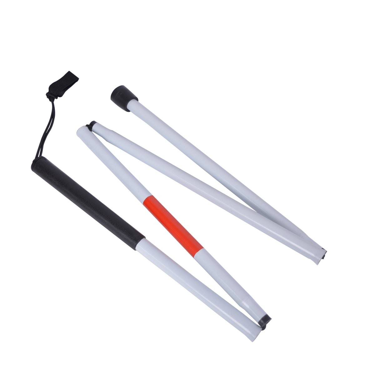 Baitaihem Folding Blind Cane Reflective Red Pack of 1, White,Red Baitaihem Folding Blind Cane Reflective Red Pack of 1, White,Red