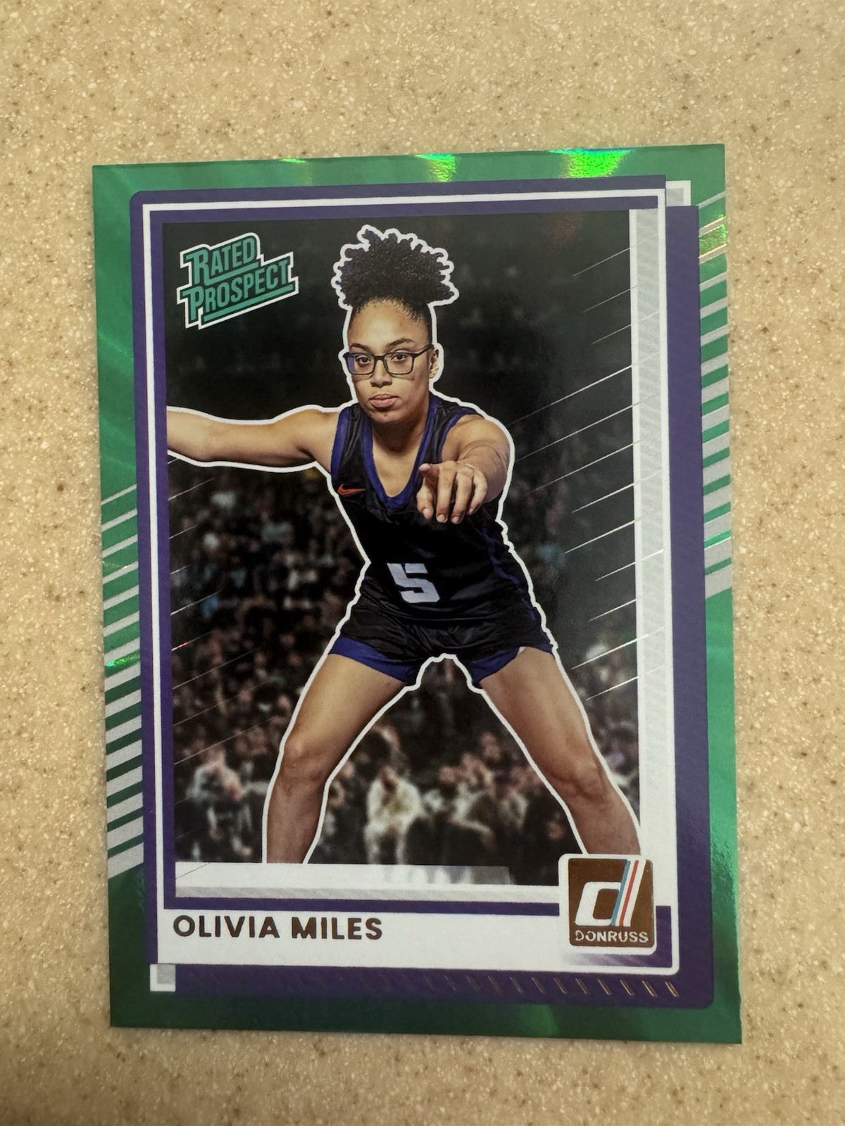 2025-26 Panini Donruss - Olivia Miles #89 Holo Green Laser (RC) 2025-26 Panini Donruss - Olivia Miles #89 Holo Green Laser (RC)