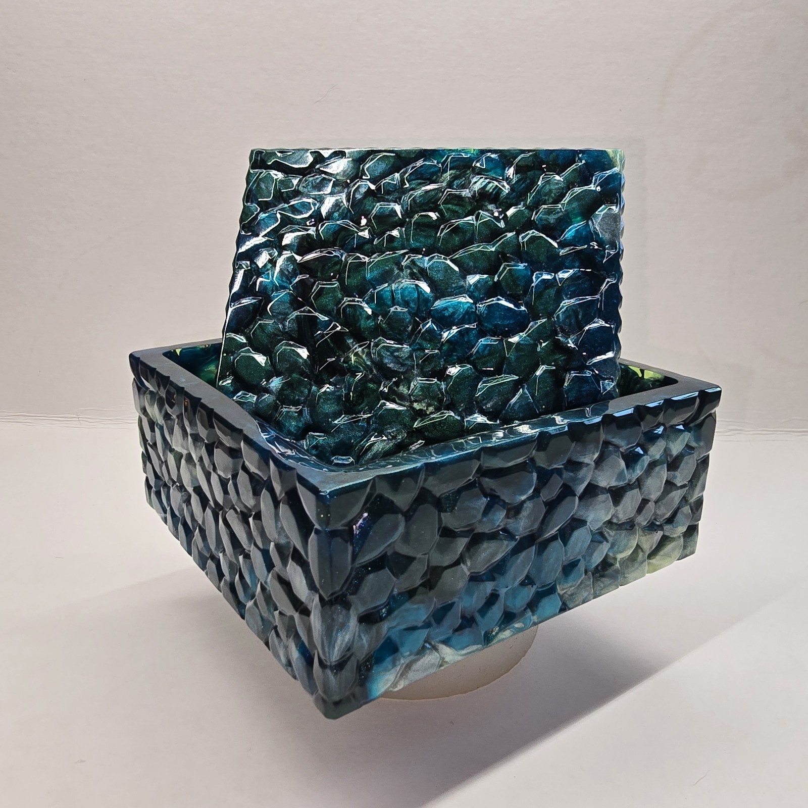 Beautiful Handmade Resin Trinket Box