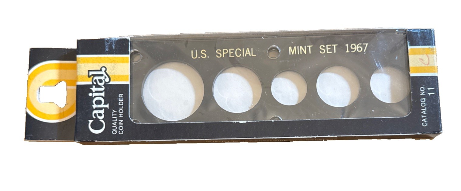 Capital Plastic Holder For US Special Mint Set 1967 Black Display New