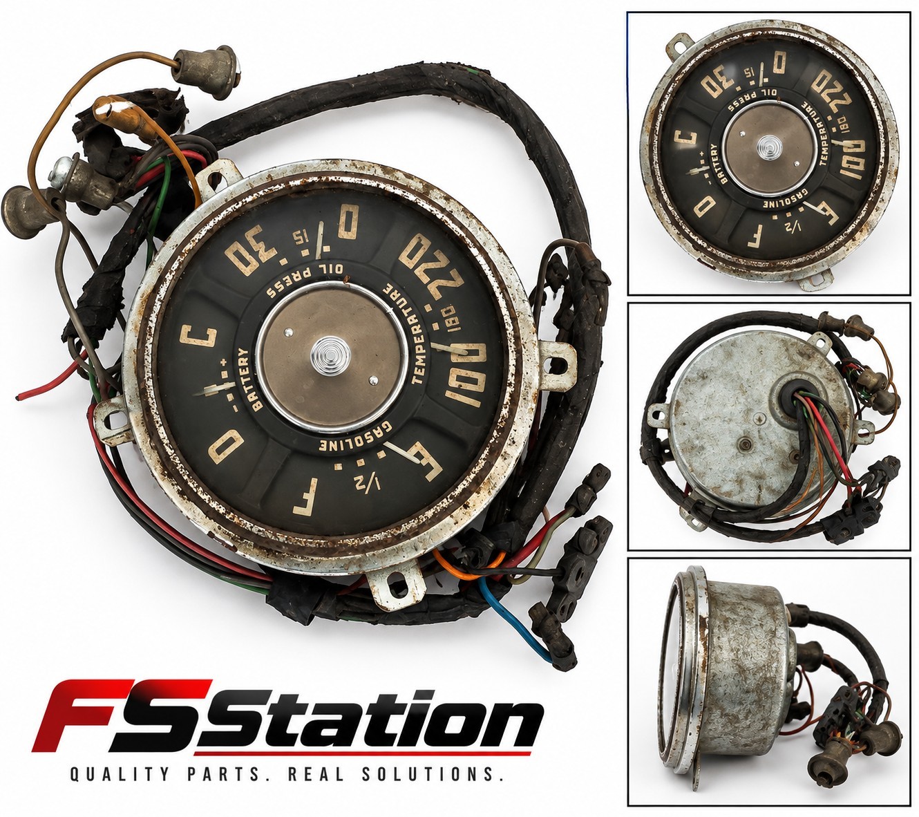 Vintage 1949 - 1953 Chevy GMC TRUCK Dash Gauge Cluster Fuel, Oil, Temp, Battery Vintage 1949 - 1953 Chevy GMC TRUCK Dash Gauge Cluster Fuel, Oil, Temp, Battery