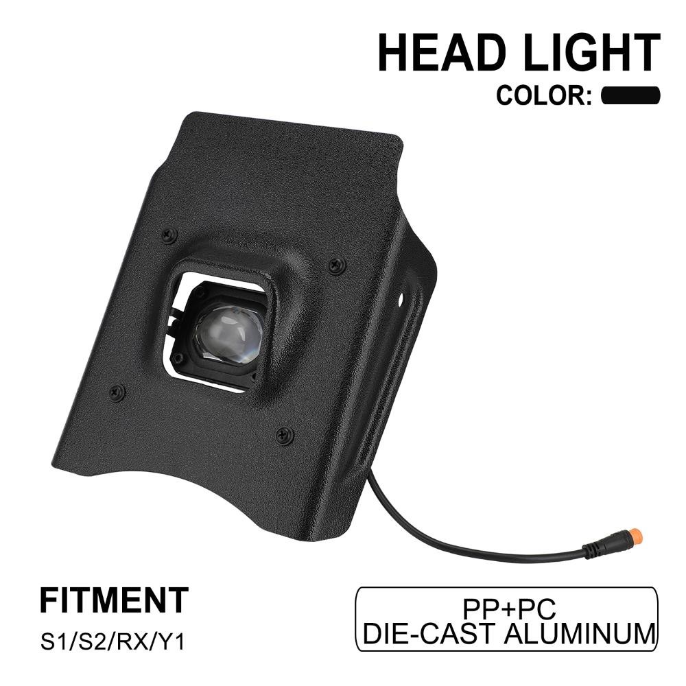 Super73 Vintage Headlamp Front Light Lamp For Super73 S1 S2 RX Y1 E-Bike Black Super73 Vintage Headlamp Front Light Lamp For Super73 S1 S2 RX Y1 E-Bike Black