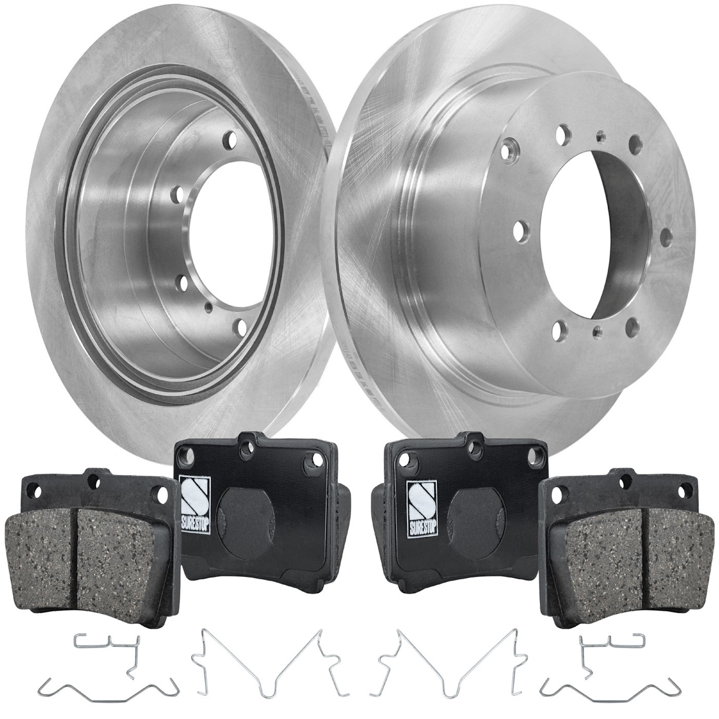 Rear Brake Disc Rotors and Pads Kit For Mitsubishi Montero Sport 1997 1998-2004
