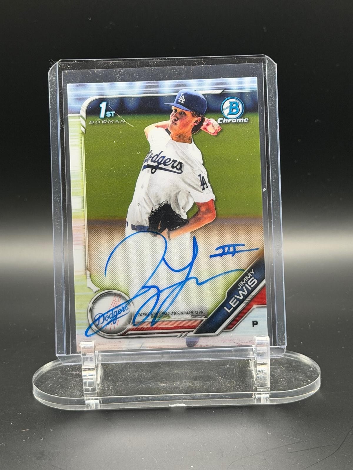 2019 Bowman Draft #CDA-JL Jimmy Lewis Chrome Draft Pick Autographs 2019 Bowman Draft #CDA-JL Jimmy Lewis Chrome Draft Pick Autographs