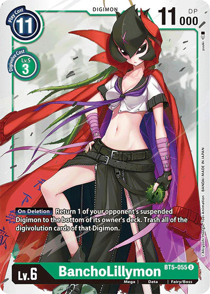 BanchoLillymon BT5-055 U Battle of Omni Digimon TCG