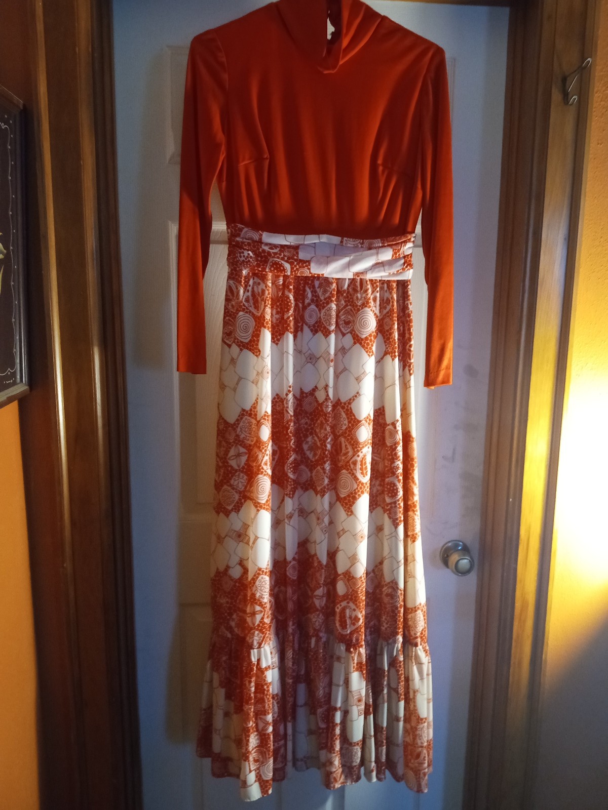 Vintage 60\'s 70\'s Maxi Red/ White Dress Vintage 60\'s 70\'s Maxi Red/ White Dress