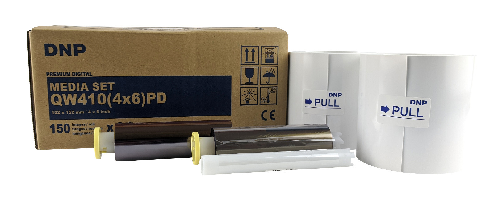 DNP QW410 4x6 Paper & Ink Ribbon Kit 150 2 sets (300 Prints) DNP QW410 4x6 Paper & Ink Ribbon Kit 150 2 sets (300 Prints)