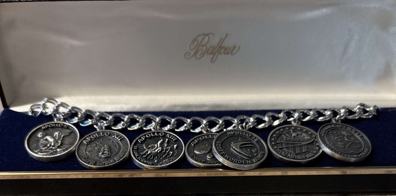 Apollo Space Missions 7” Charm Bracelet Includes Missions 11-17 Vintage Apollo Space Missions 7” Charm Bracelet Includes Missions 11-17 Vintage