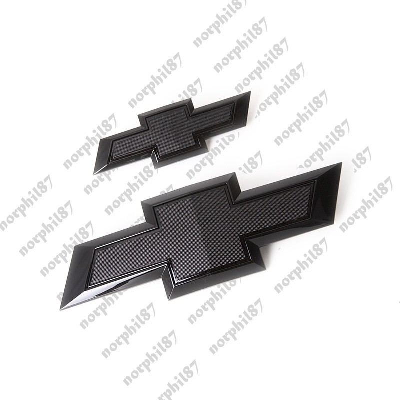 New 2021-2026 Suburban Tahoe Front & Rear Gloss Black Bowtie Emblems Kit OEM New 2021-2026 Suburban Tahoe Front & Rear Gloss Black Bowtie Emblems Kit OEM