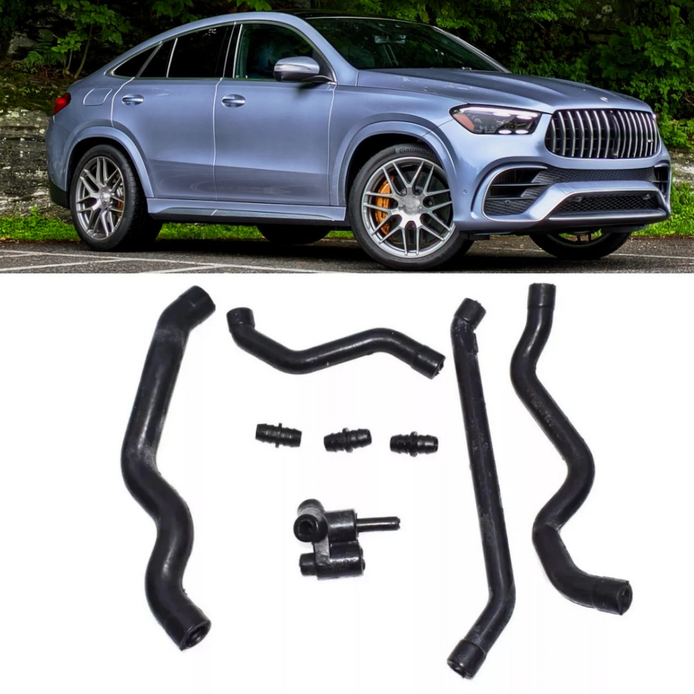 8pcs Crankcase Ventilation Air Intake Breather Hose Set Kits for Mercedes New
