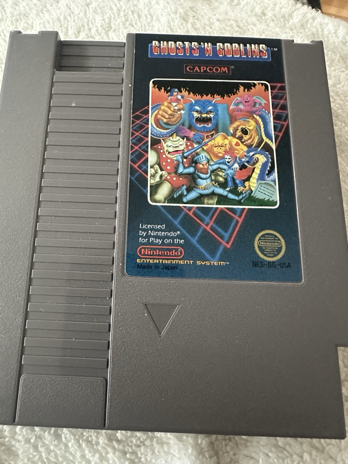 Capcom Ghosts \'n Goblins Nintendo Entertainment System NES Game Cartridge