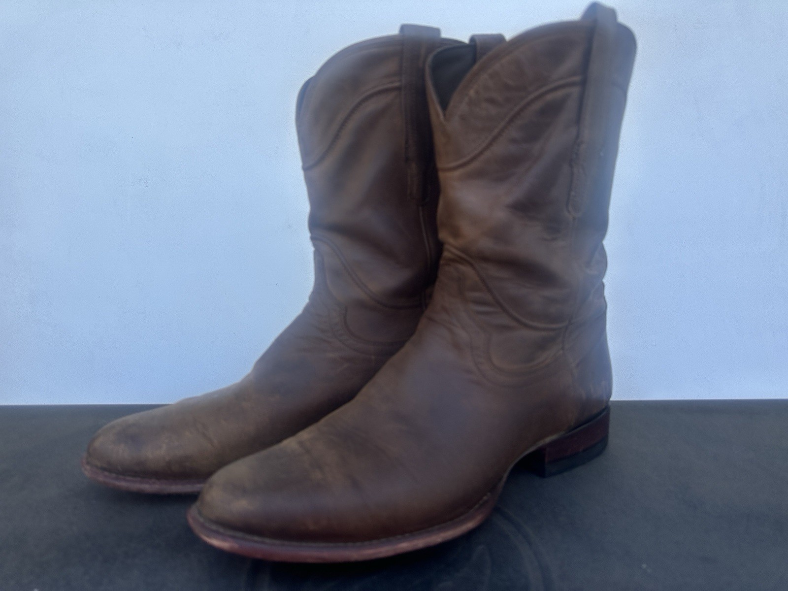 Tecovas The Earl Cafe Goat 11.5D Men\'s Roper Cowboy Boots Tecovas The Earl Cafe Goat 11.5D Men\'s Roper Cowboy Boots