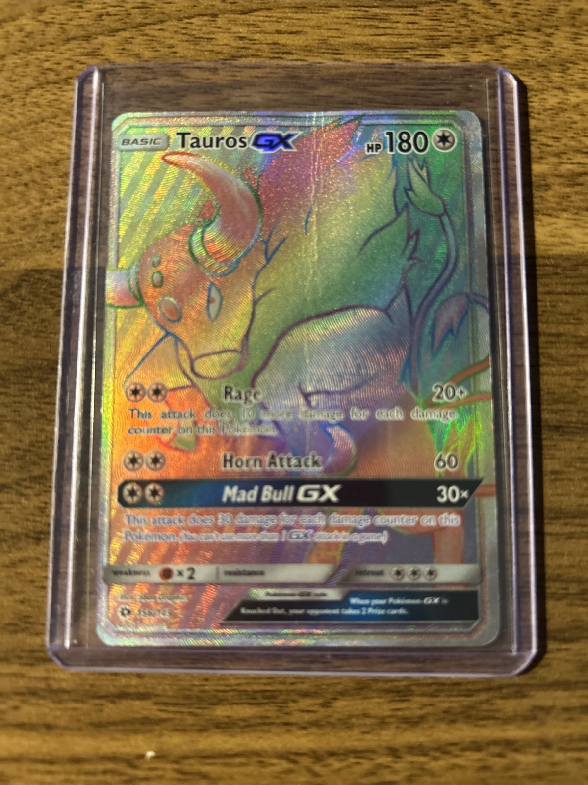 Tauros GX (Secret) 156/149 SM Base Set Holo Tauros GX (Secret) 156/149 SM Base Set Holo