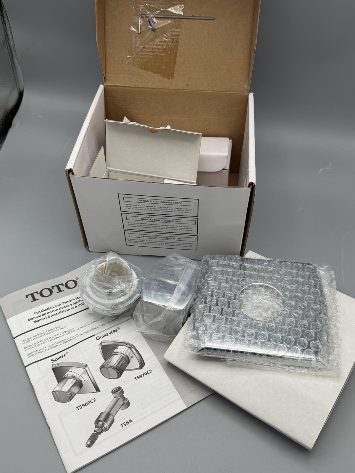 TOTO SOIREE TRIM ONLY FOR VOLUME CONTROL VALVE TS960C2#CP TOTO SOIREE TRIM ONLY FOR VOLUME CONTROL VALVE TS960C2#CP