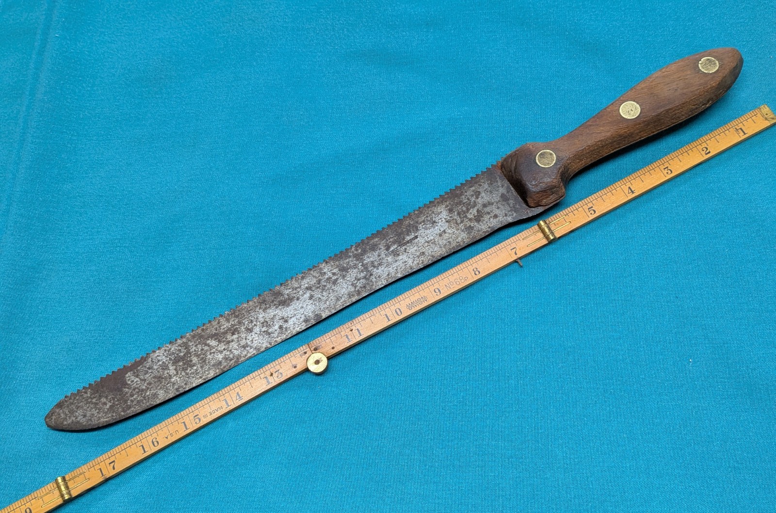 Rare Antique Henry Disston Saw Knife 1840-1865 Philada Stamp Split Nut Civil War Rare Antique Henry Disston Saw Knife 1840-1865 Philada Stamp Split Nut Civil War