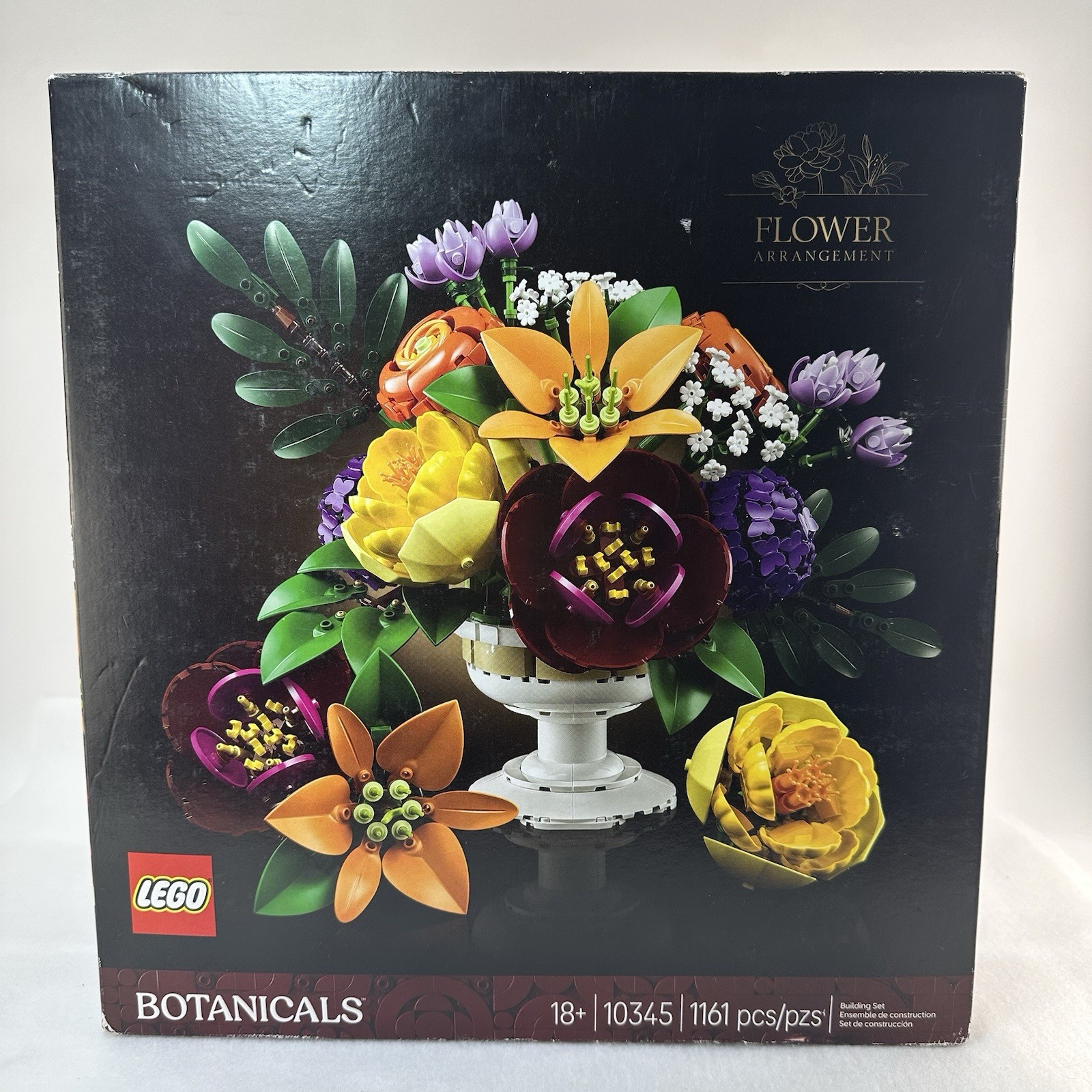 LEGO Botanicals 10345 Flower Arrangement 1161 Pieces 18+ New Sealed