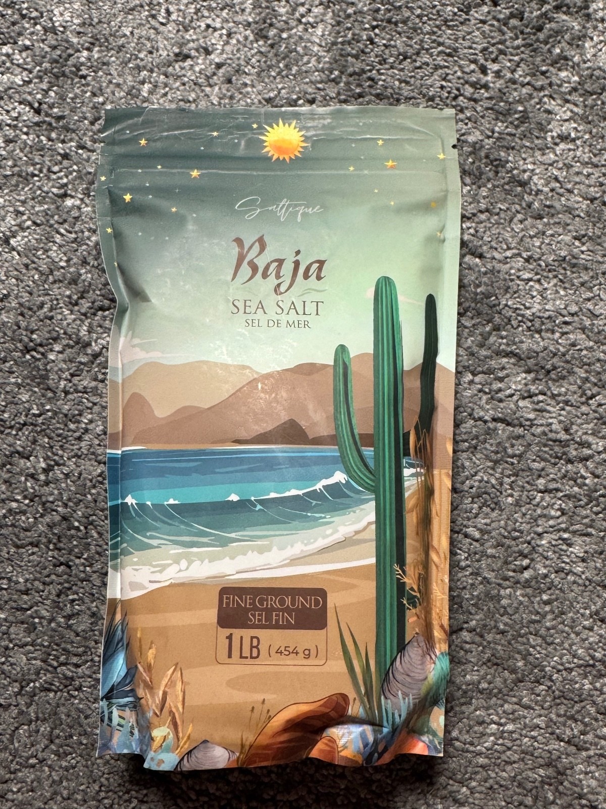 Saltique Baja Sea Salt Fine Ground 1 lb 454g Unrefined Natural No Additives Saltique Baja Sea Salt Fine Ground 1 lb 454g Unrefined Natural No Additives