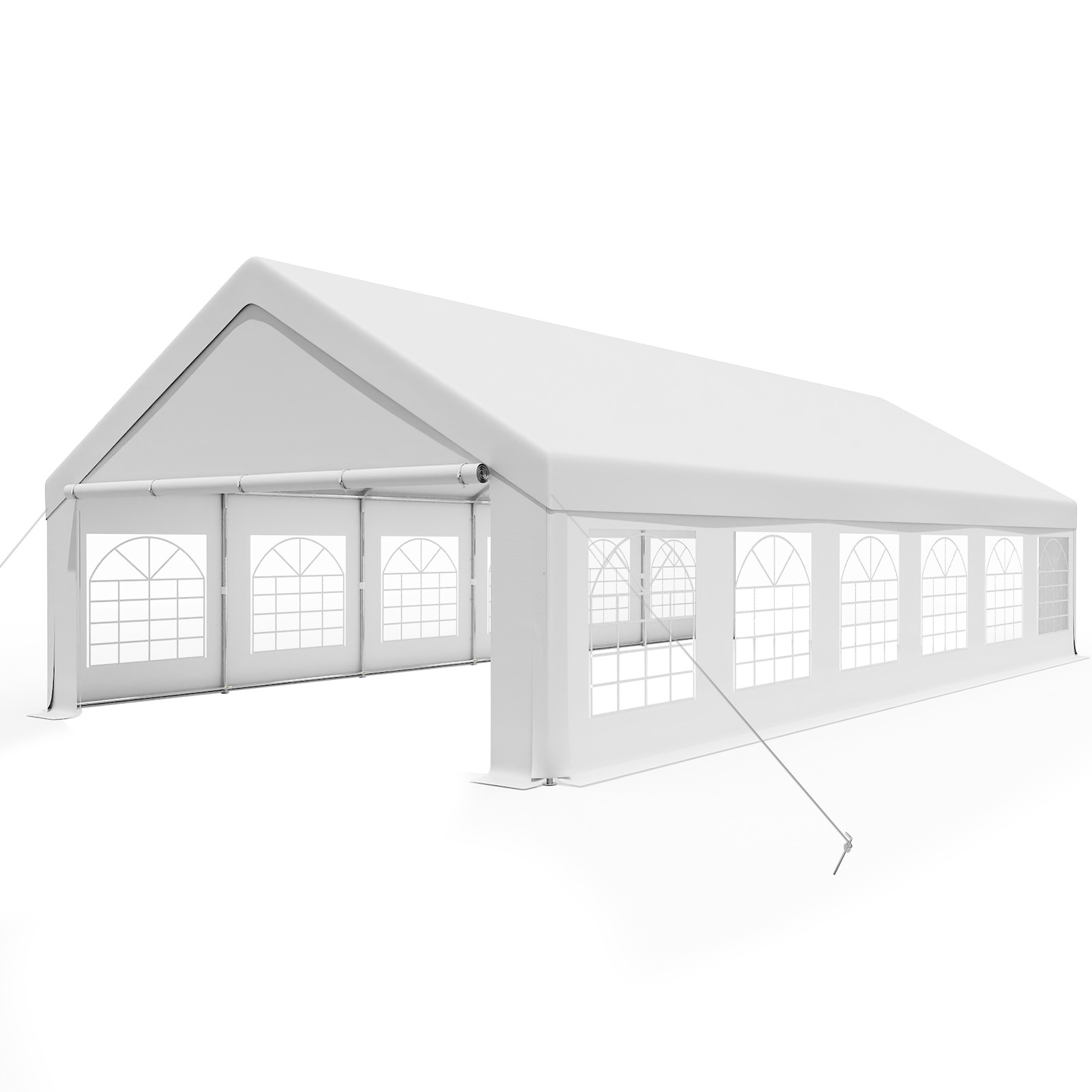 20x40 Ft Party Tent Event Tent for Party, Outdoor Heavy Duty Carport White 20x40 Ft Party Tent Event Tent for Party, Outdoor Heavy Duty Carport White