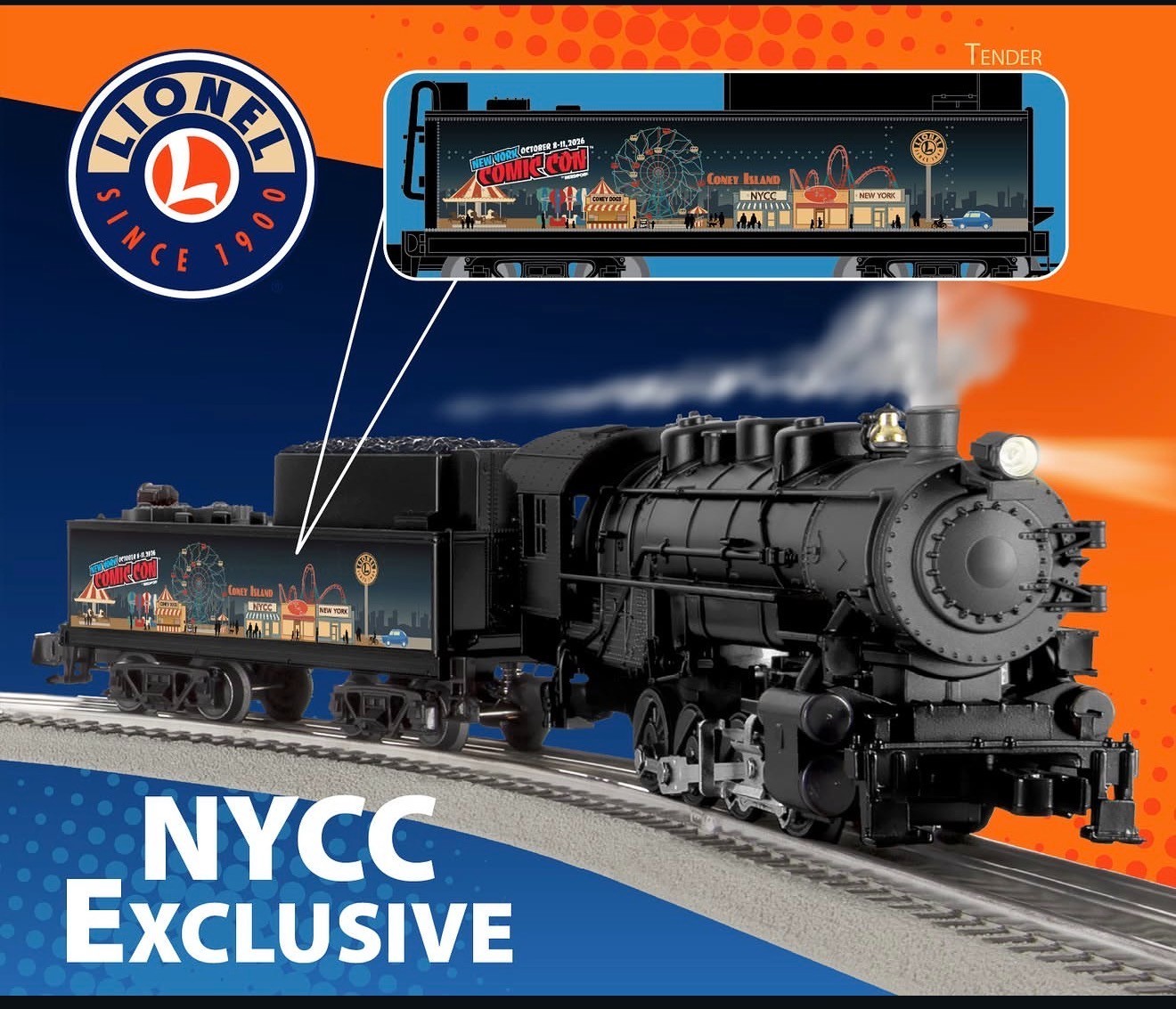 Lionel Trains NEW YORK SKYLINE DAYLIGHT Tender train NYCC 2026 excl Pre Order