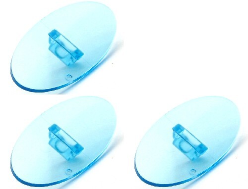 3x LEGO Part Trans-Light Blue Shield Oval 3x LEGO Part Trans-Light Blue Shield Oval