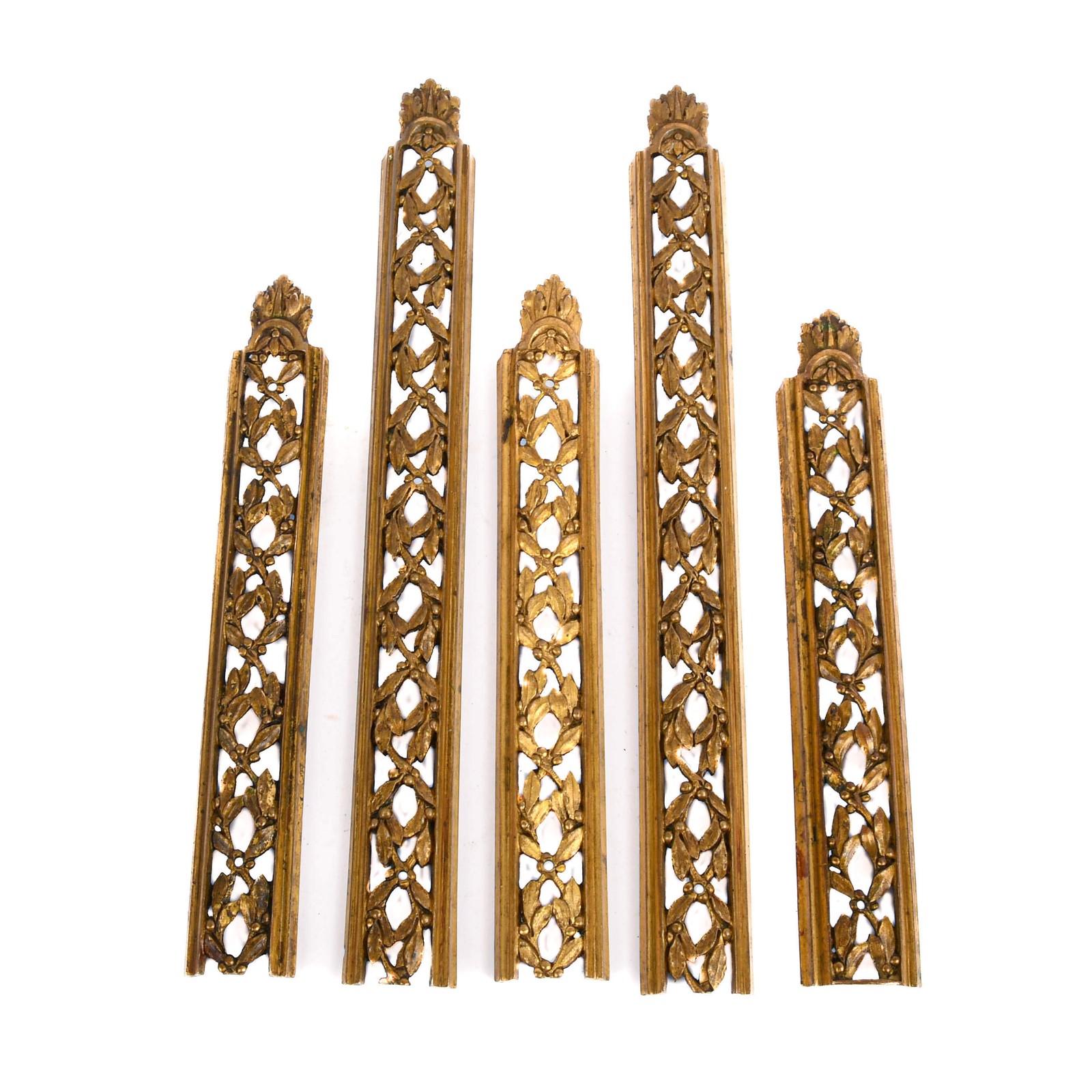 Antique Grouping of Five Brass Hardware Accouterments Antique Grouping of Five Brass Hardware Accouterments