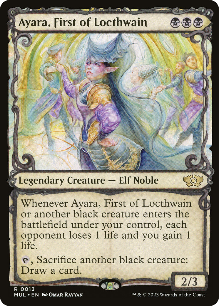 Ayara, First of Locthwain (FOIL) x1 - MTG Multiverse Legends MUL #13