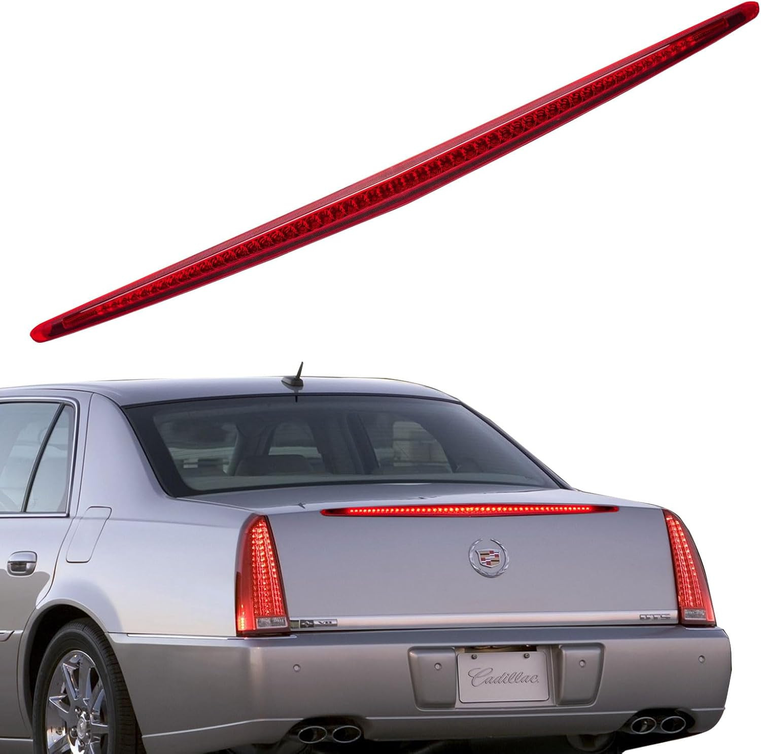 Third 3Rd Brake Light LED for 2006-2011 Cadillac DTS, High Mount Rear Brake Ligh