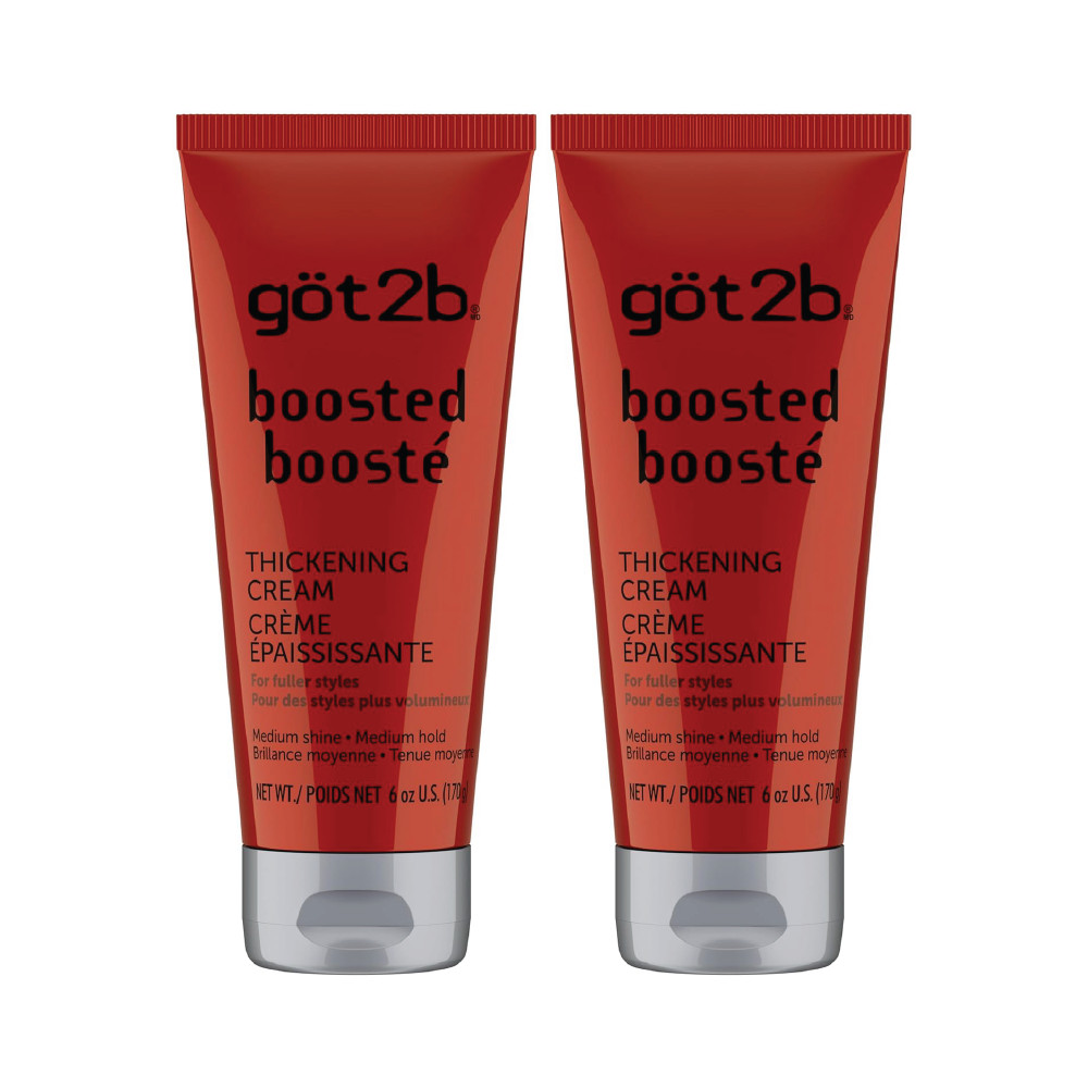 2x Got2b Boosted Thickening Cream 6oz - Hair Volumizing & Fullness Styling Cream 2x Got2b Boosted Thickening Cream 6oz - Hair Volumizing & Fullness Styling Cream