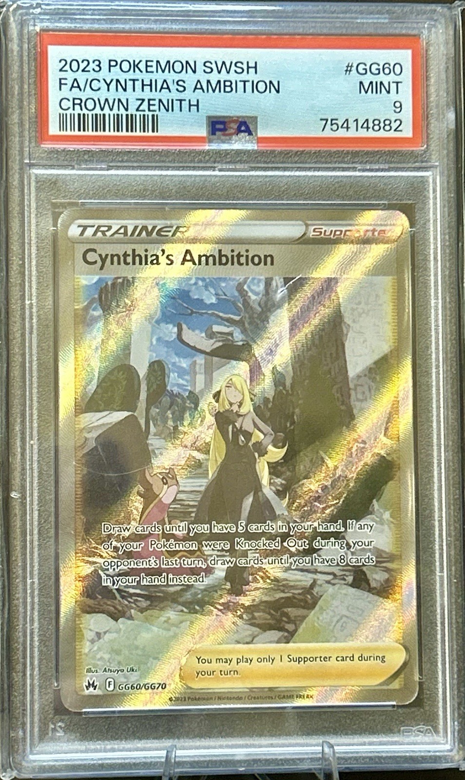 Cynthia\'s Ambition GG60/GG70 SWSH: Crown Zenith: Galarian Gallery Holo Cynthia\'s Ambition GG60/GG70 SWSH: Crown Zenith: Galarian Gallery Holo