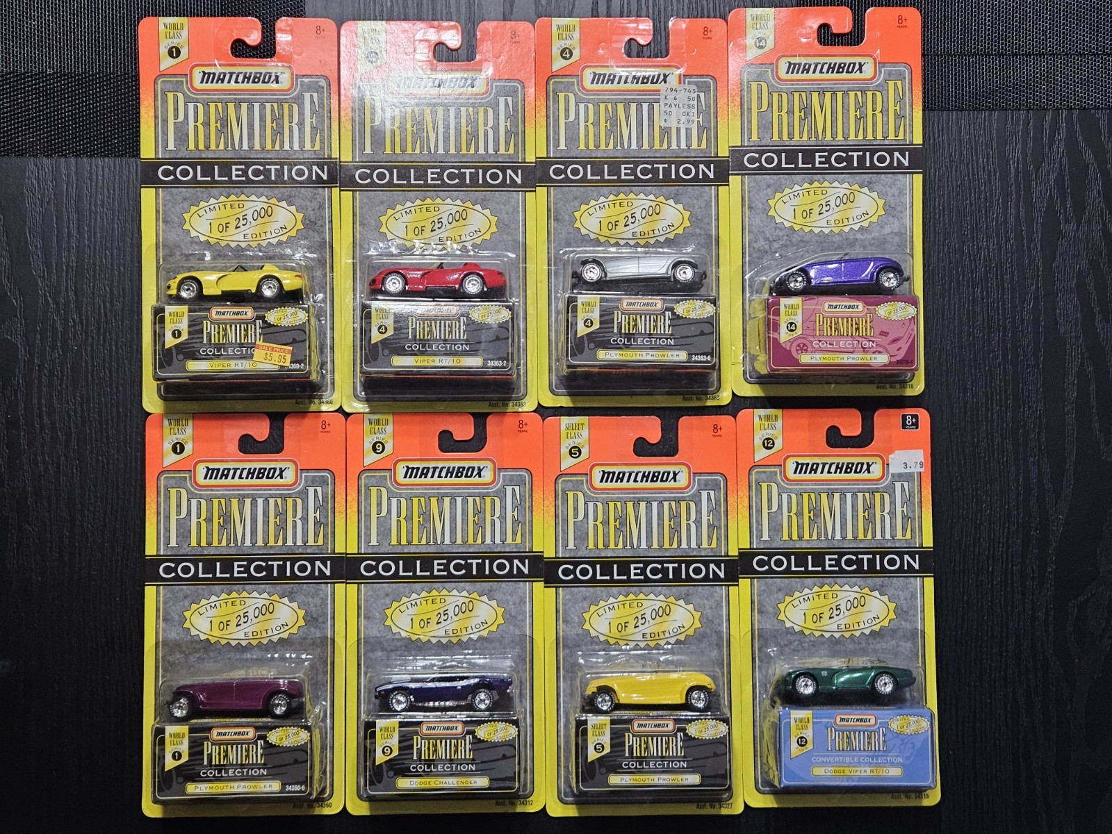 Matchbox Premiere Collection Lot of 8 1995, 1996, 1997 ALL BRAND NEW ALL SEALED Matchbox Premiere Collection Lot of 8 1995, 1996, 1997 ALL BRAND NEW ALL SEALED