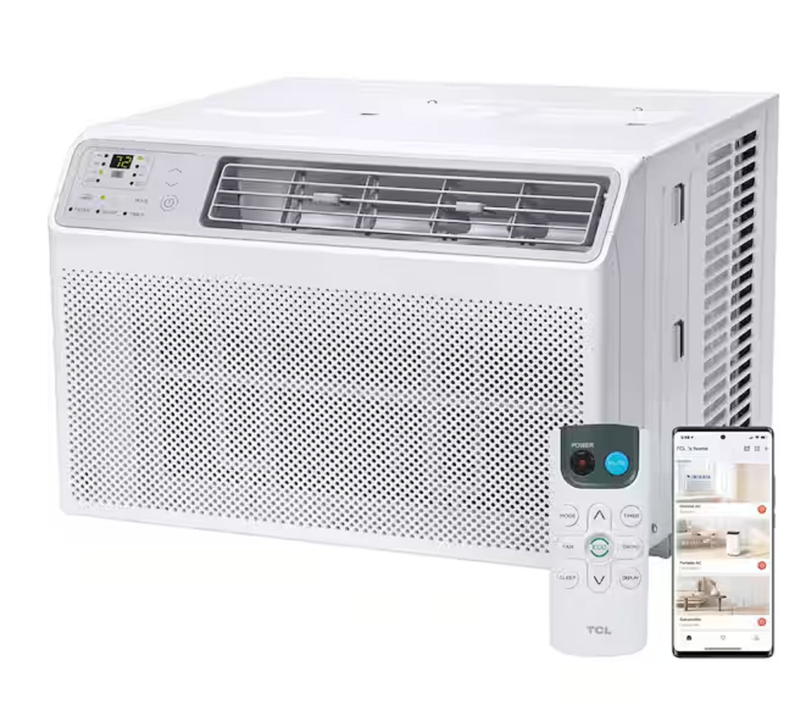 TCL H12W35W 12,000 (DOE) BTU 115 Volts Smart Window Air Conditioner Cools 550