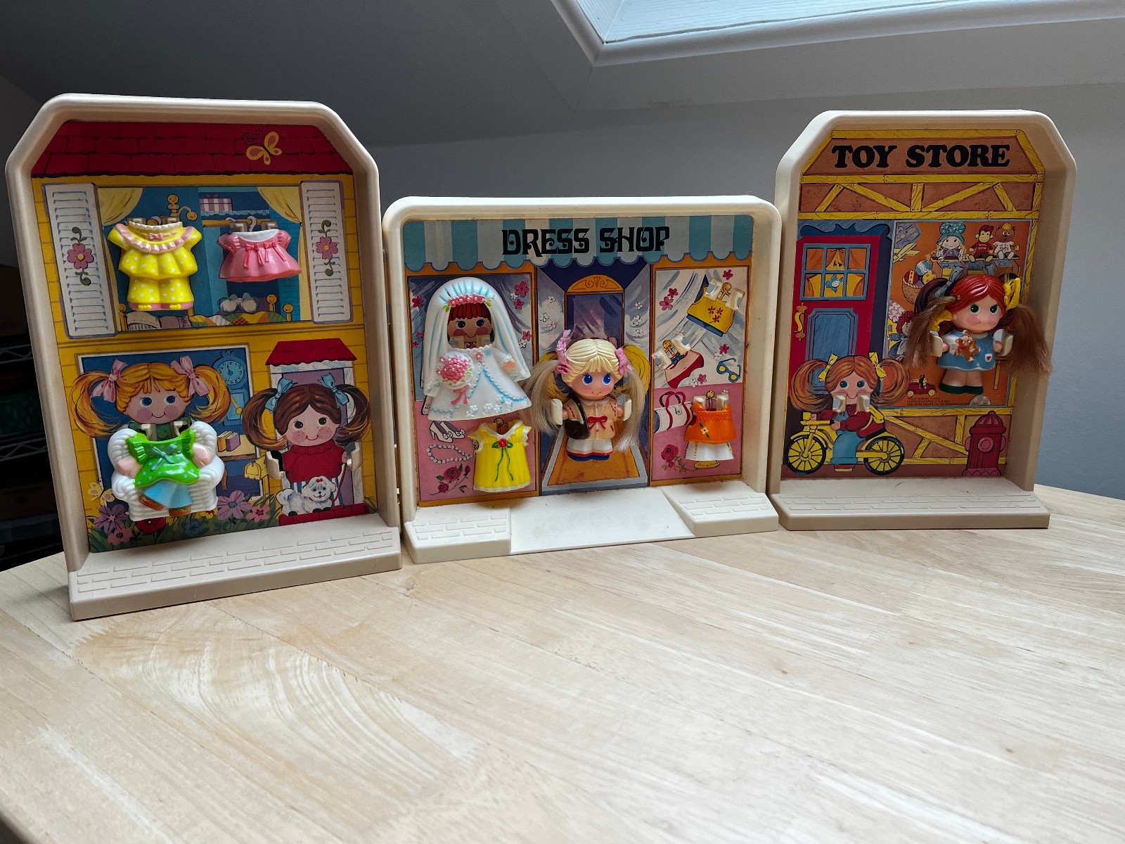 VINTAGE KNICKERBOCKER DOLLY POPS POPTOWN PLAYSET