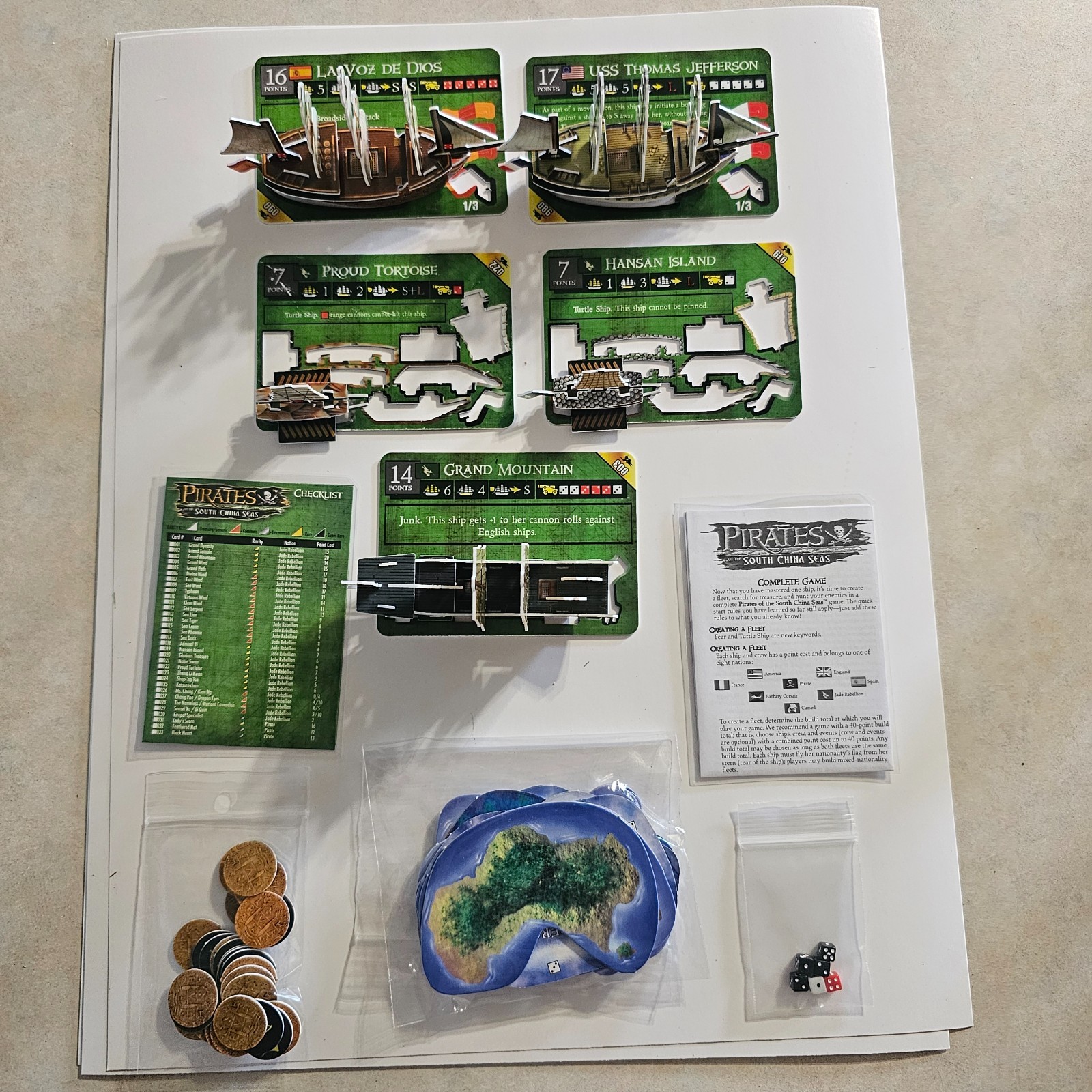 Wizkids Pirates CSG South China Seas Lot Punched lot 26 Ships