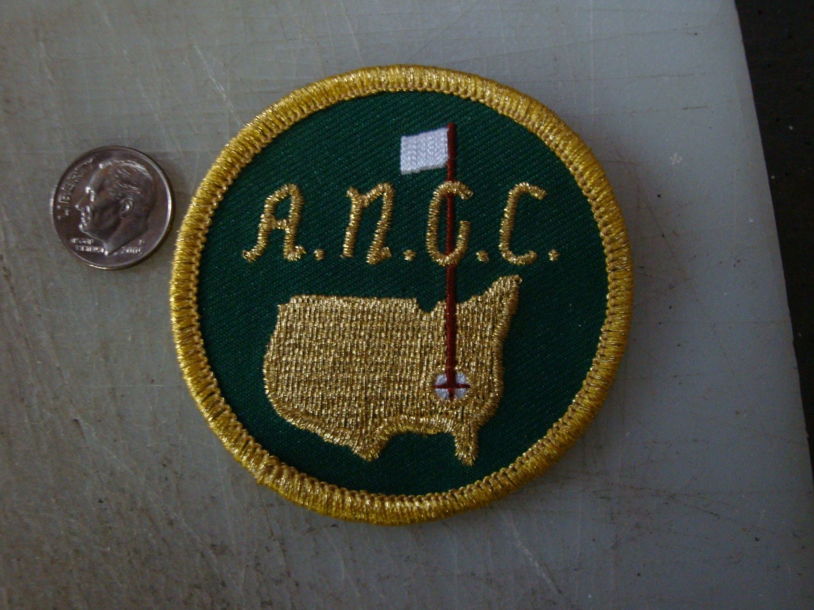 Rare Vintage AUGUSTA NATIONAL GOLF CLUB Embroidered PATCH Early Style ANGC Rare Vintage AUGUSTA NATIONAL GOLF CLUB Embroidered PATCH Early Style ANGC