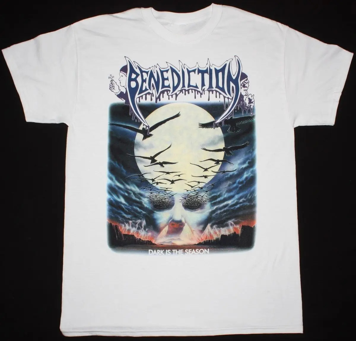 Benediction Band Album Heavy Cotton White All Size T Shirt For Men AG521