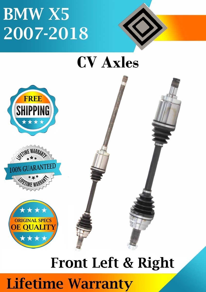New OE Front Left & Right CV Axle For 2007-2018 BMW X5 Lifetime Warranty