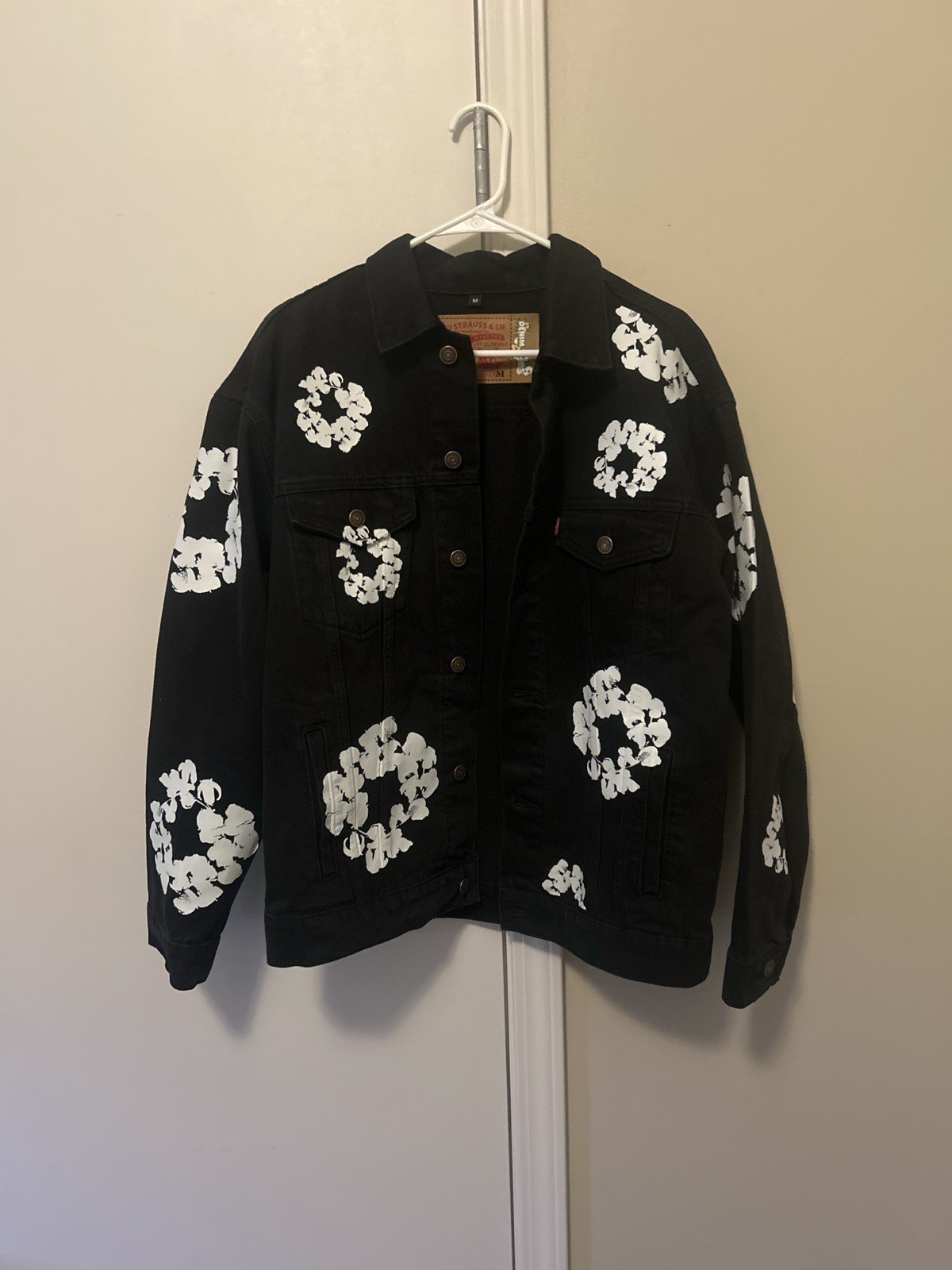 Denim Tears Levi’s Strauss Co Black Denim Jacket Men’s Size Medium Rare Archive