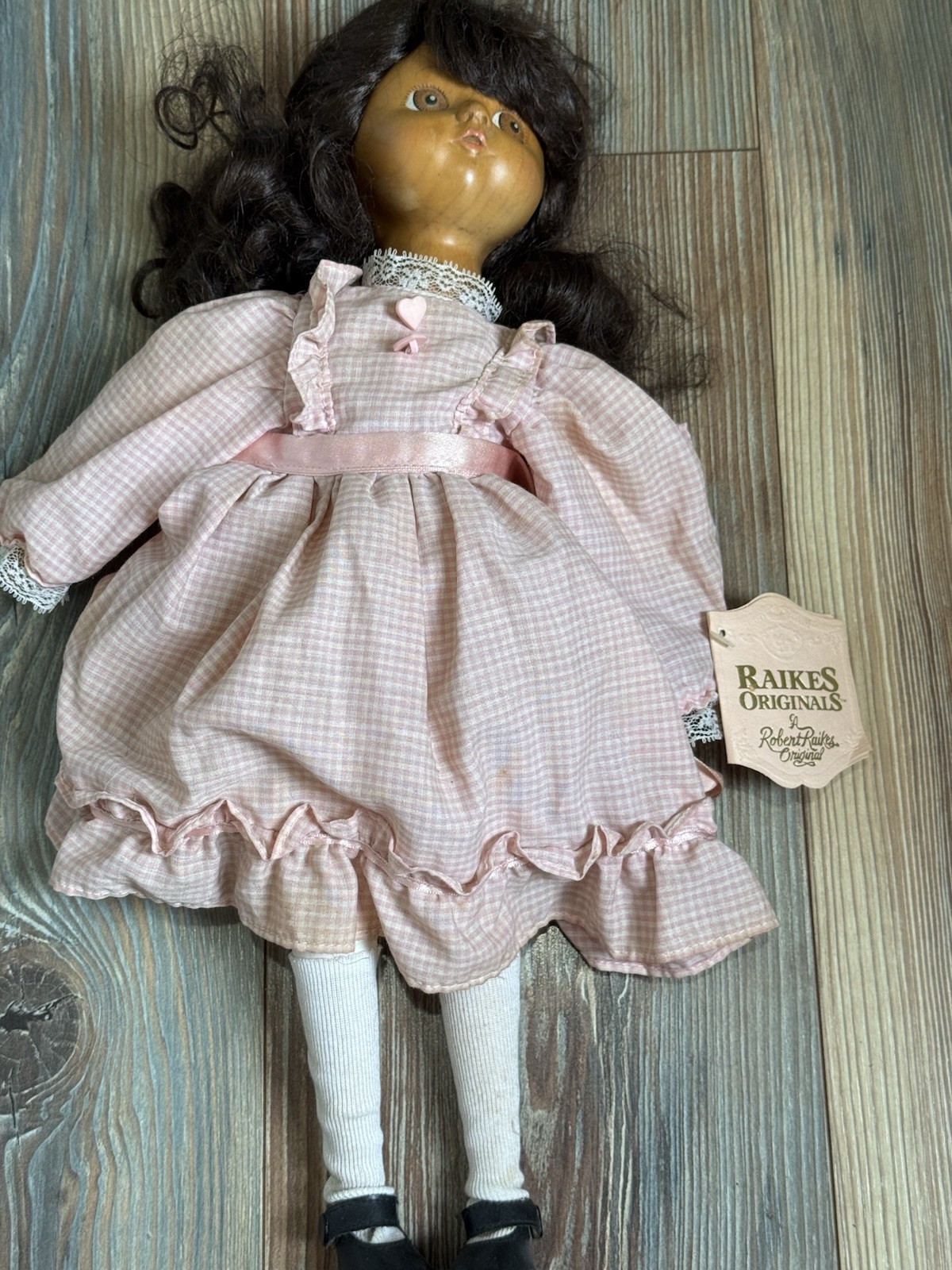 NWTRobert Raikes Original Wooden Wood Doll Molly 17.5\