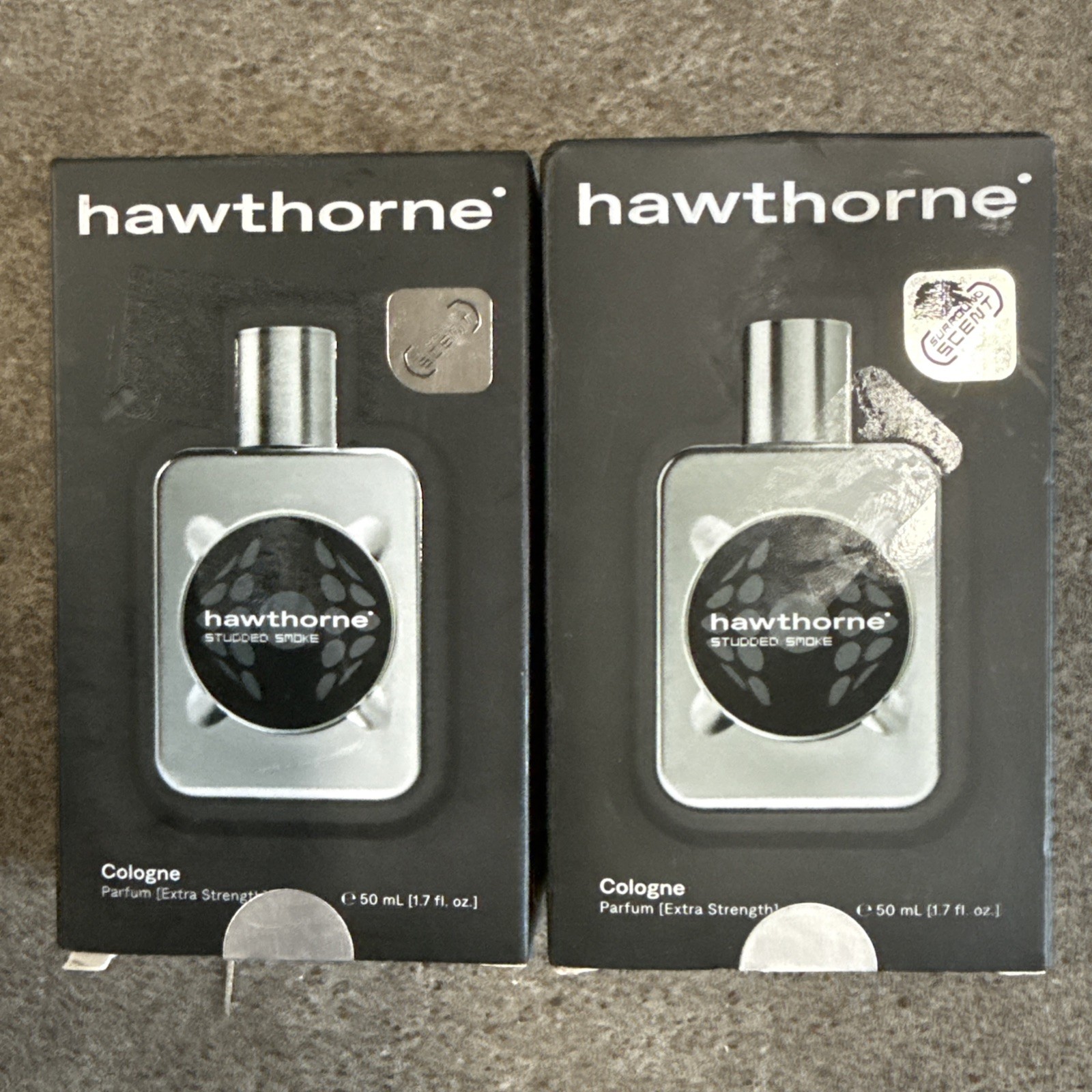 Hawthorne Studded Smoke Cologne Spray 50 mL Mesquite Wood,Black Leather, 2 Packs