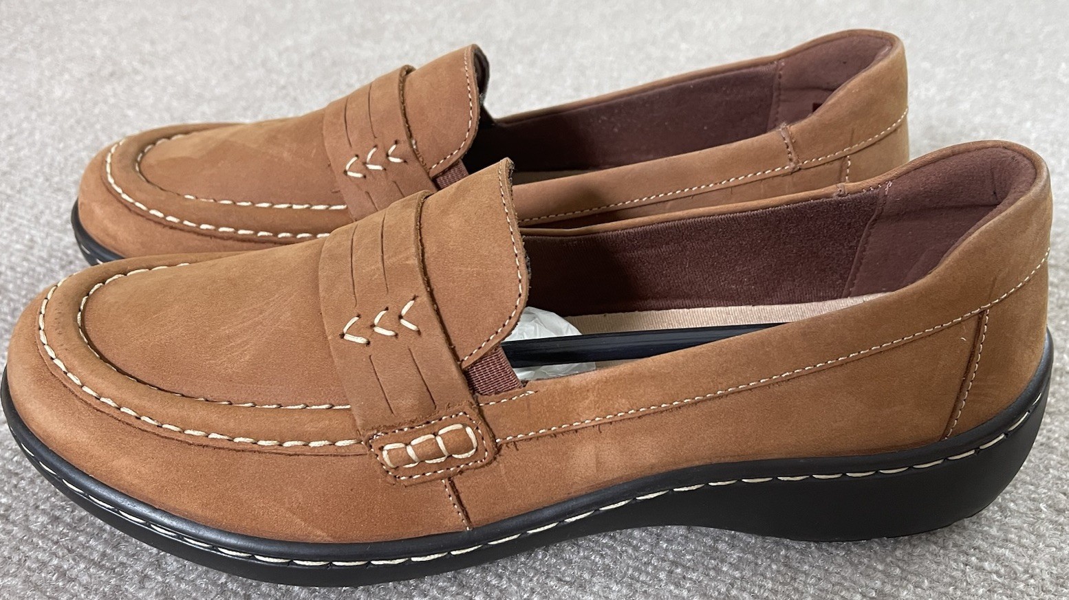 Clark’s Women’s Comfort Loafers New 10 Brown Leather, Old Money Quiet Luxury Clark’s Women’s Comfort Loafers New 10 Brown Leather, Old Money Quiet Luxury