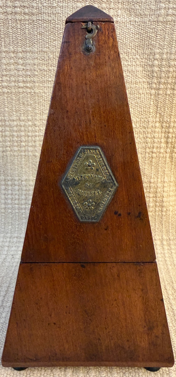 Antique PAQUET Metronome de Maelzel Paris No. 139489 c1866-1880 VTG Walnut