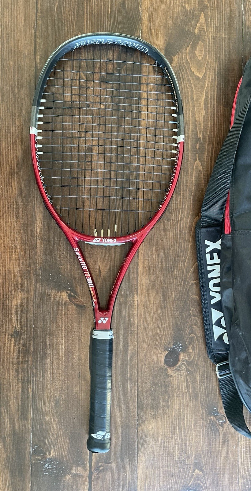 Yonex Super RQ Ti 380 Muscle Long Tennis Racquet 4 1/2