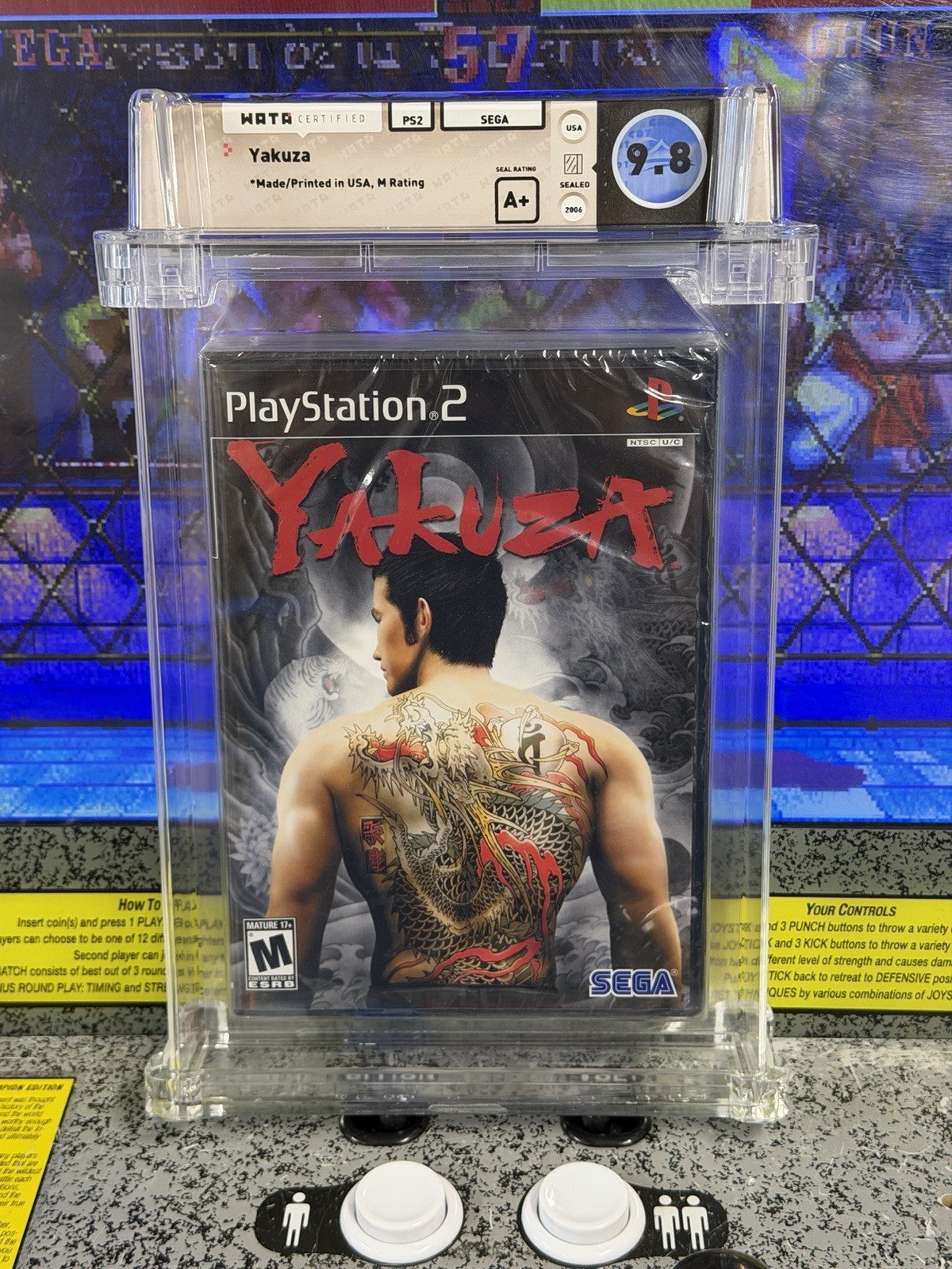 2006 PS2 Yakuza Brand New Factory Sealed WATA 9.8 A+ Graded SEGA Playstation 2